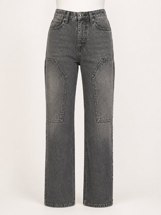 wild fable Pants - Wild Fable Easy Rigid High Rise Straight Jeans Black Size 4 NWT